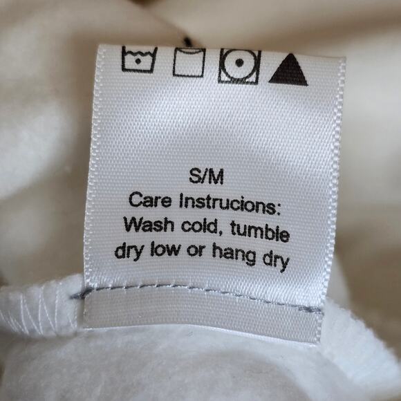 Palo Santo Studios White Cotton Oversized Sweatpant, Size S - M, Unisex - Picture 5 of 16